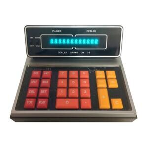 Vintage Unisonic 21 Jimmy The Greek Blackjack Computer Calculator w Box PARTS